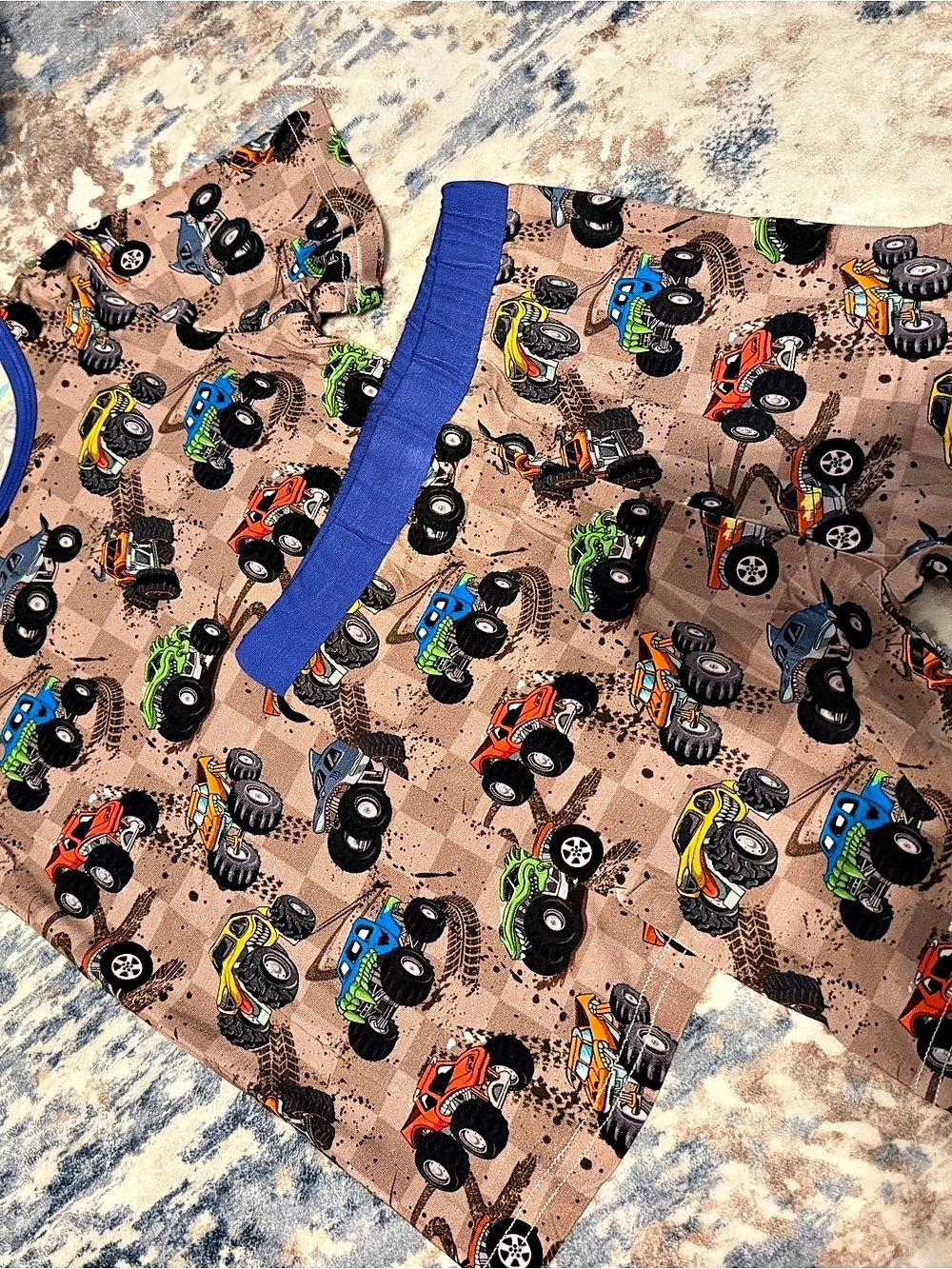 Boys Monster Truck Bamboo Set 7/8